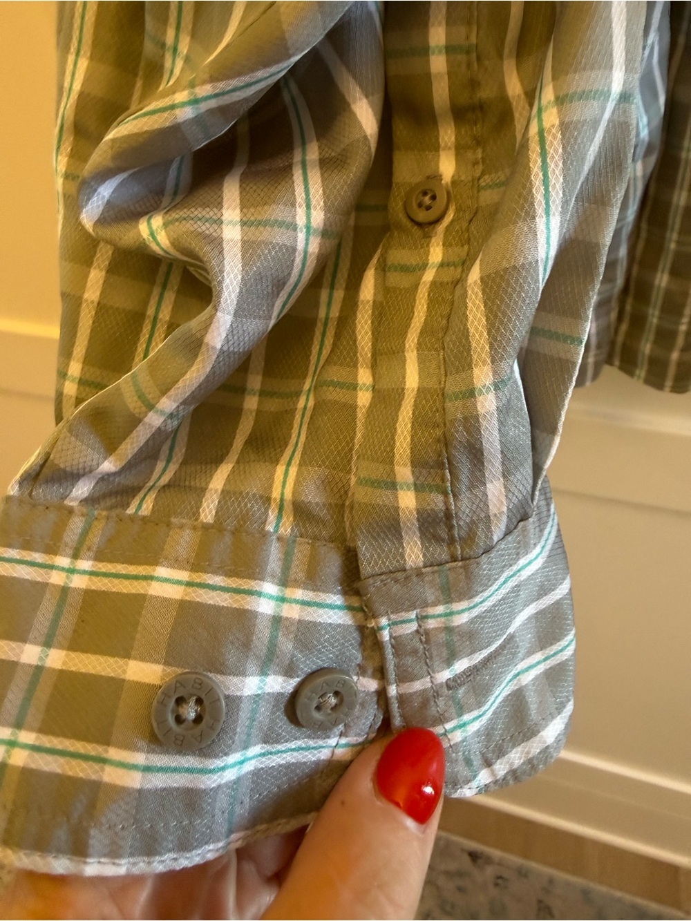 Habitat Men’s 3XL UPF 40+ Fishing Shirt Plaid Vented Outdoor Performance - Picture 7 of 11